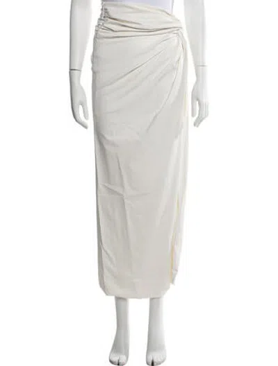 Pre-owned Lapointe Faux Leather Long Skirt In Neutrals