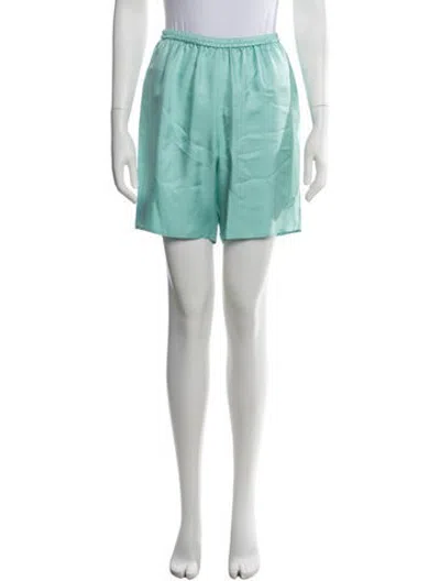 Pre-owned Lapointe Silk Mini Shorts In Green