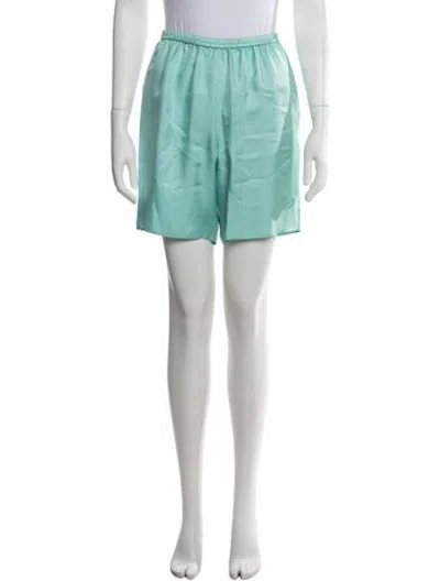 Pre-owned Lapointe Silk Mini Shorts W/ Tags In Blue