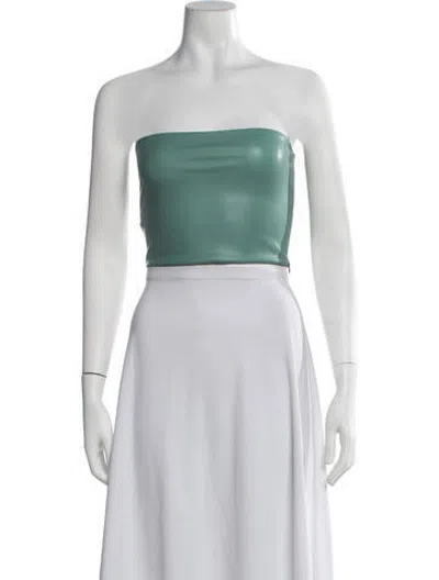 Pre-owned Lapointe Strapless Crop Top In Multicolor