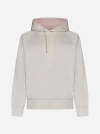 Lardini Cotton Hoodie In Light Beige,pink