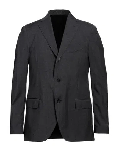 Lardini Man Blazer Steel Grey Size 40 Wool