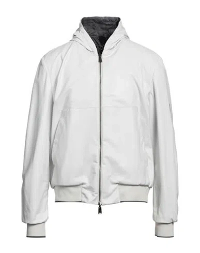 Lardini Man Jacket Off White Size 42 Lambskin