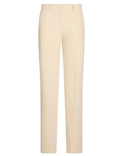 Lardini Woman Pants Ivory Size 12 Polyester, Rayon, Elastane In White
