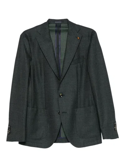 Latorre Notched-lapel Single-breasted Blazer In Green
