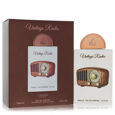 Lattafa Gift Set 2pcs Combo  Pride Vintage Radio By  Eau De Parfum Spray (unisex) .67 oz For M In White