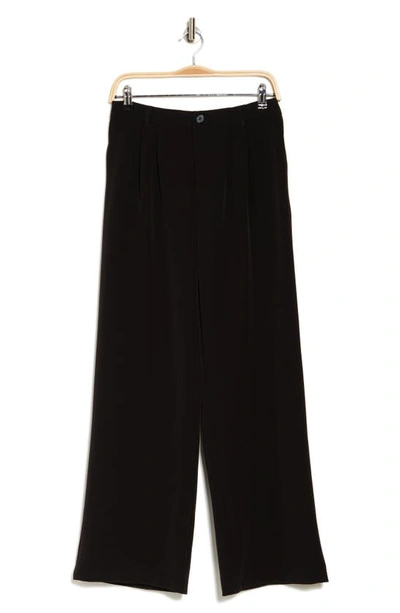 Laundry By Shelli Segal Belle Crepe Wide Leg Pants In Black