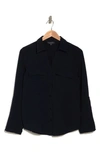 Laundry By Shelli Segal Long Sleeve Blouse In Navy