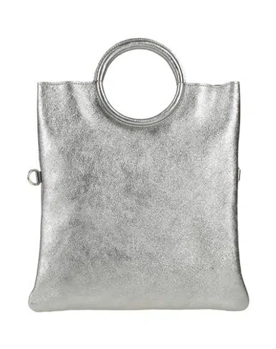 Laura Di Maggio Woman Handbag Silver Size - Leather In Brown
