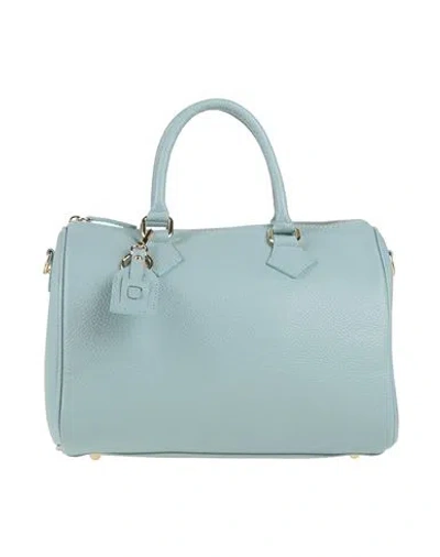 Laura Di Maggio Woman Handbag Sky Blue Size - Leather
