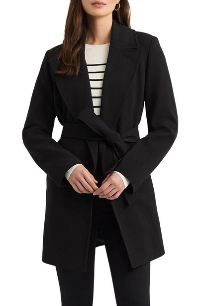 Lauren Ralph Lauren Belted Coat In Black