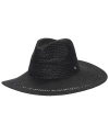 Lauren Ralph Lauren Open Work Straw Hat In Black
