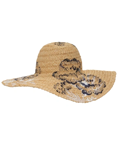 Lauren Ralph Lauren Painted Sun Hat In Natural