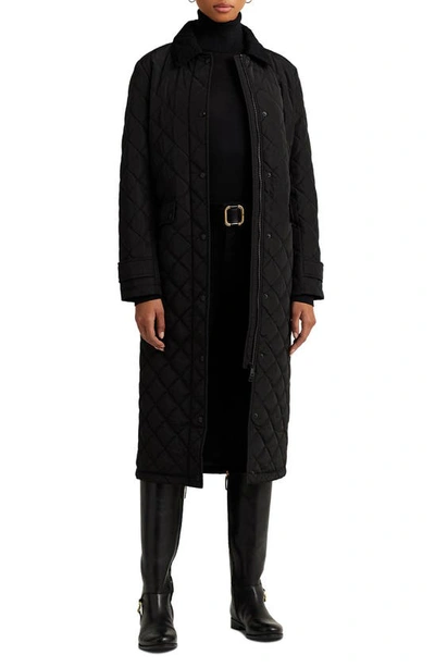 Lauren Ralph Lauren Quilted Coat In Black