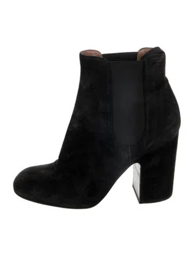 Pre-owned Laurence Dacade Suede Chelsea Boots In Black