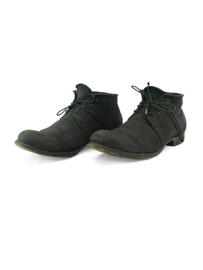Pre-owned Layer-0 Grey Canvas Leather Boots