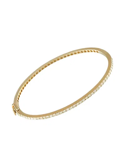 Pre-owned Lb Exclusive 14k Yellow Gold Diamond Tennis Bracelet