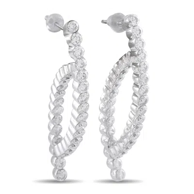Lb Exclusive 18k White Gold 4.80ct Diamond Earrings Mf22-080726