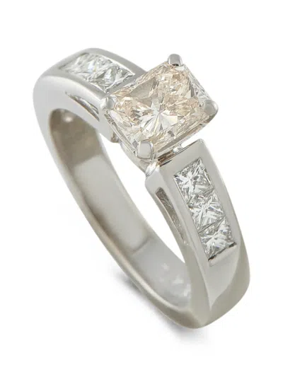 Pre-owned Lb Exclusive Diamond Ring In Silver