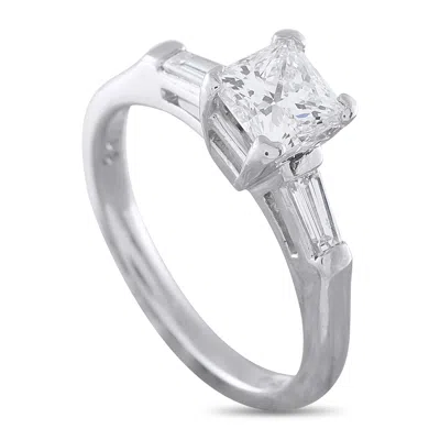 Lb Exclusive Platinum 1.22ct Diamond Engagement Ring Mf25-072826 In White