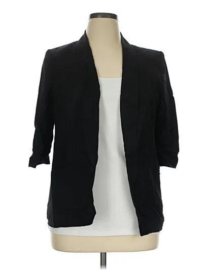 Pre-owned Lc Lauren Conrad Blazer Jacket In Black