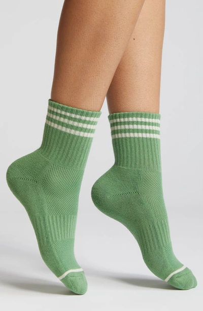 Le Bon Shoppe Girlfriend Quarter Socks In Avocado