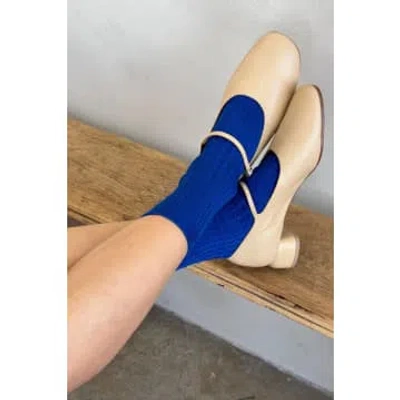 Le Bon Shoppe Her Cobalt Socks In Blue