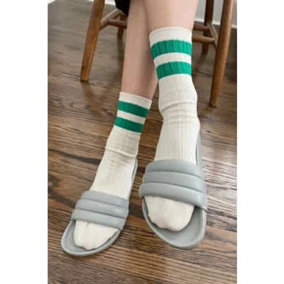 Le Bon Shoppe Her Varsity Green Socks