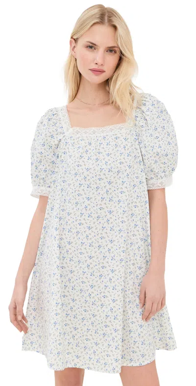 Le Bop X Mally K. Goldman Canon Mini Dress Ditsy Floral In Multi