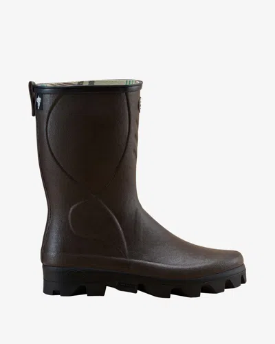Le Chameau Men's Cérès Jersey Lined Short Wellington Boot - Dark Brown - Uk 12 / Eu 47 / Us 13.5