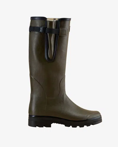 Le Chameau Men's National Trust Vierzon Jersey Lined Wellington Boot - Oak Green - Uk 11 / Eu 46 / Us 13