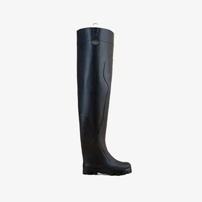 Le Chameau Men's Océane Ponti Lined Thigh Boot - Black - Uk 14 / Eu 50 / Us 16