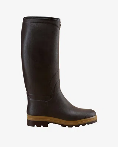 Le Chameau Men's Saint Hubert Heritage Leather Lined Wellington Boot - Dark Brown - Uk 14 / Eu 50 / Us 16 / 52c