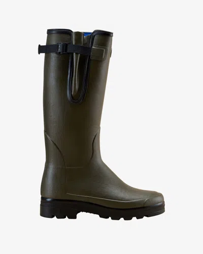 Le Chameau Men's Vierzonord Neoprene Lined Wellington Boot - Chameau Green - Black / Uk 15 / Eu 51 / Us 17