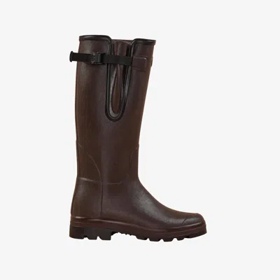 Le Chameau Men's Vierzonord Neoprene Lined Wellington Boot - Dark Brown - Uk 12 / Eu 47 / Us 13.5
