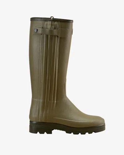 Le Chameau The Imperfect Men's Chasseur Neoprene Lined Wellington Boot - Iconic Green - Uk 11 / Eu 46 / Us 13 /