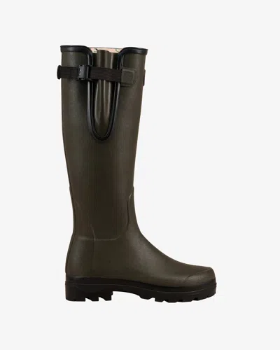 Le Chameau Women's National Trust Vierzon Jersey Lined Wellington Boot - Oak Green - Uk 8 / Eu 42 / Us 10.5