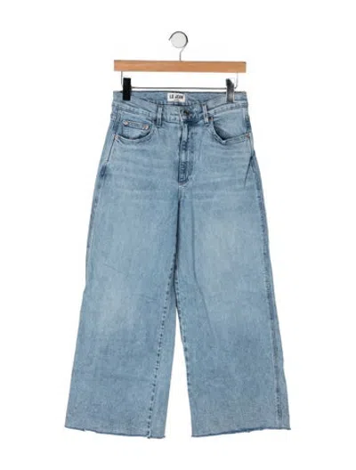 Pre-owned Le Jean High-rise Wide Leg Jeans In Blue