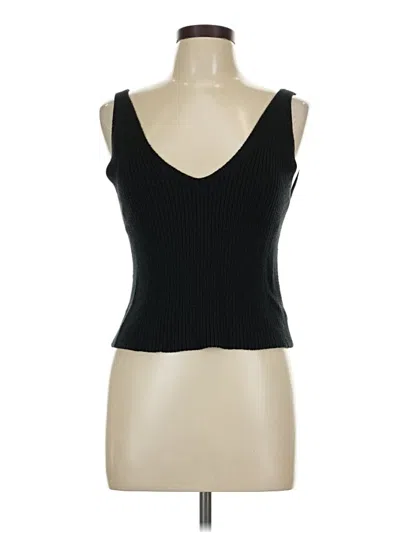 Pre-owned Le Lis Sleeveless Top Black Sweetheart Neckline Tops