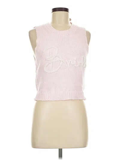 Pre-owned Le Lis Sleeveless Top Pink Boatneck Tops