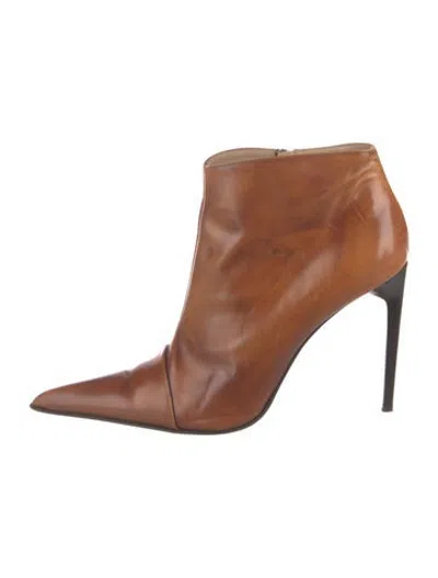 Pre-owned Le Silla Leather Boots In Brown