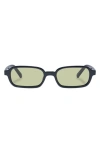 Le Specs Pilferer 53mm Rectangular Sunglasses In Black