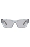 Le Specs Shmood 52mm Rectangular Sunglasses In Eucalyptus