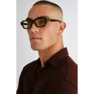Le Specs Tension 53mm Square Sunglasses In Tort/moss Mono