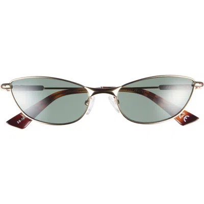 Le Specs Thorned Oval Sunglasses In Brown