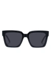 Le Specs Trampler 54mm Square Sunglasses In Black