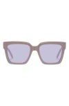 Le Specs Trampler 54mm Square Sunglasses In Putty