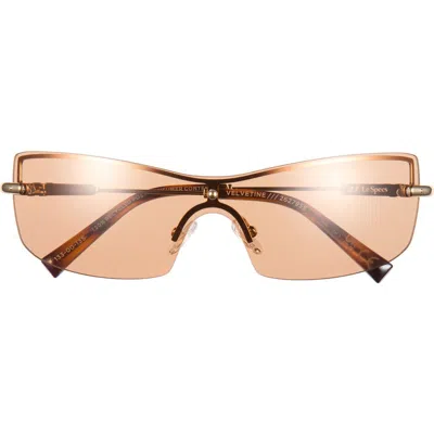 Le Specs Velvetine 133mm Gradient Shield Sunglasses In Multi