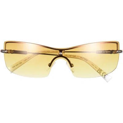 Le Specs Velvetine 133mm Gradient Shield Sunglasses In Multi