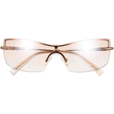 Le Specs Velvetine Gradient Shield Sunglasses In Multi